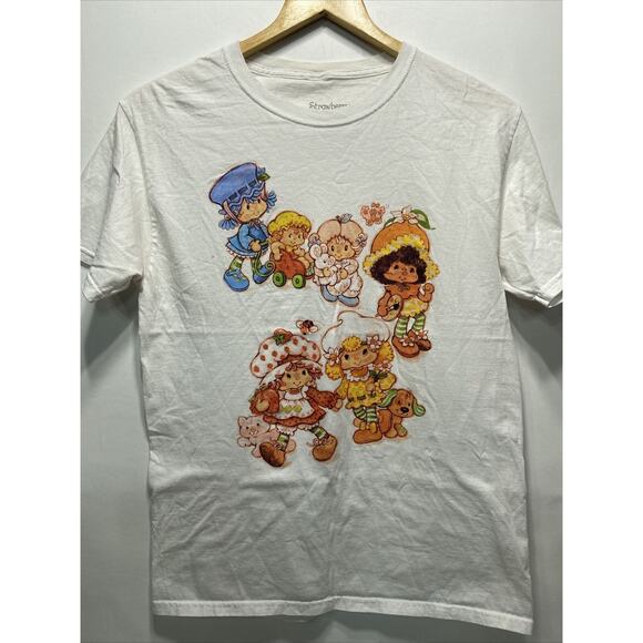 Strawberry Shortcake & Friends White Cotton T-Shirt Top Men's Small 34-36 - Picture 1 of 7